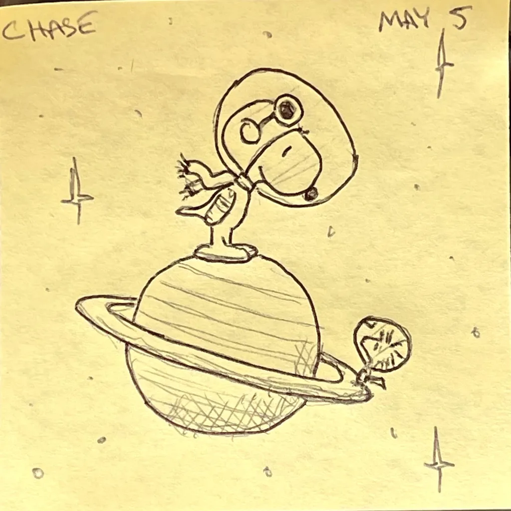 Snoopy on Saturn