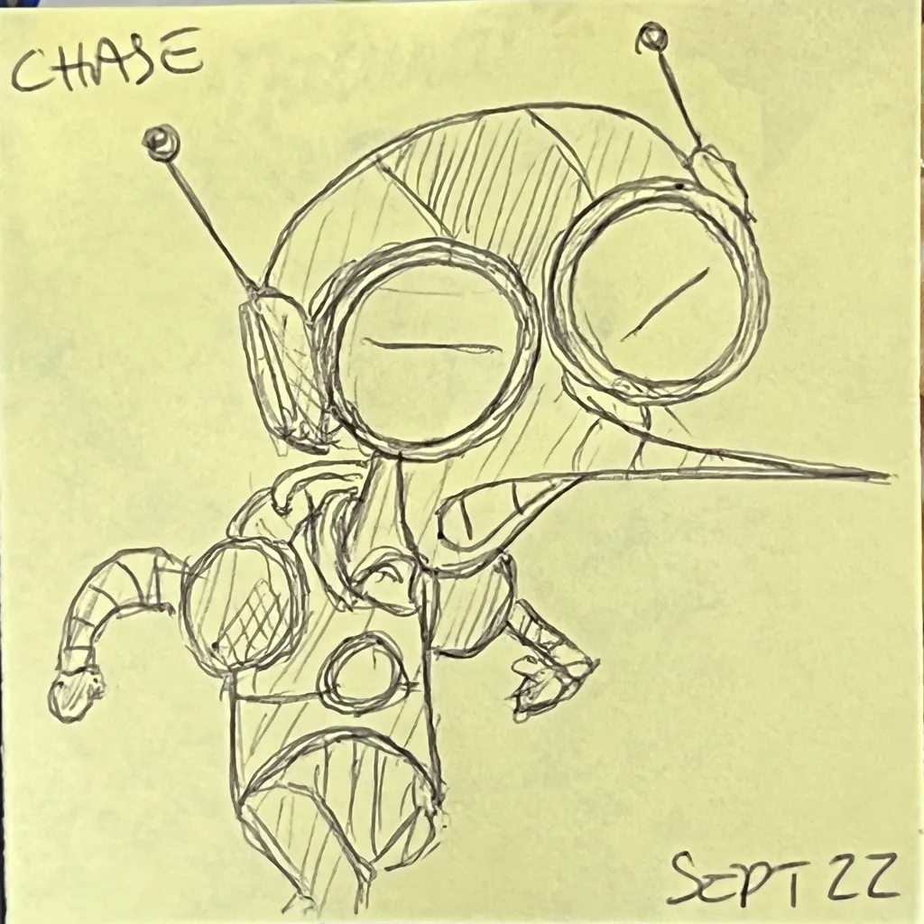 Bug-Eyed Robot Alien