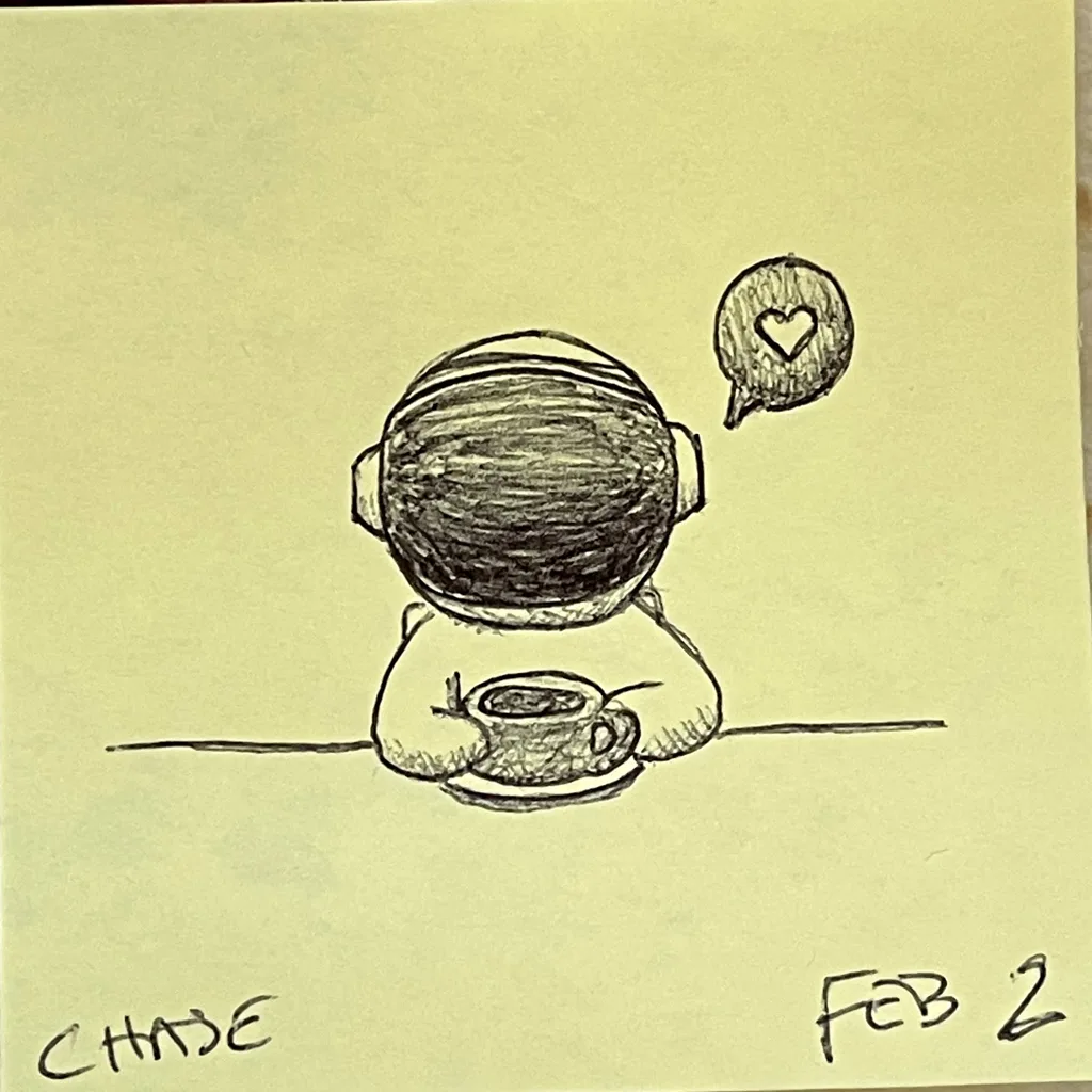 Astronaut Coffee Love