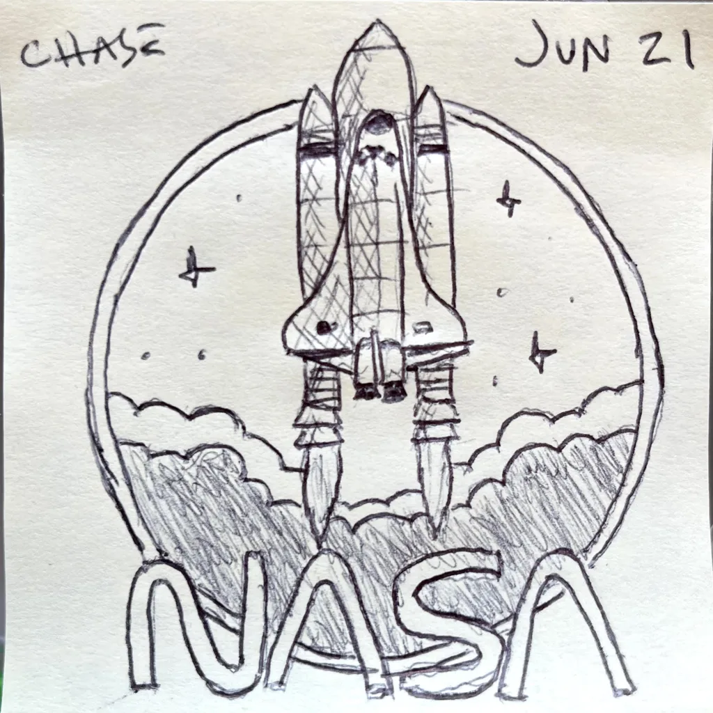NASA Shuttle Badge
