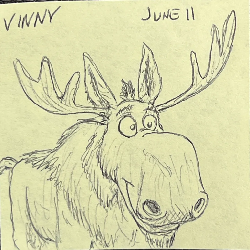 Goofy Grinning Moose