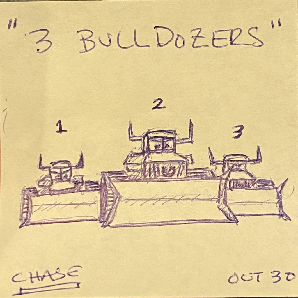 3 Bulldozers