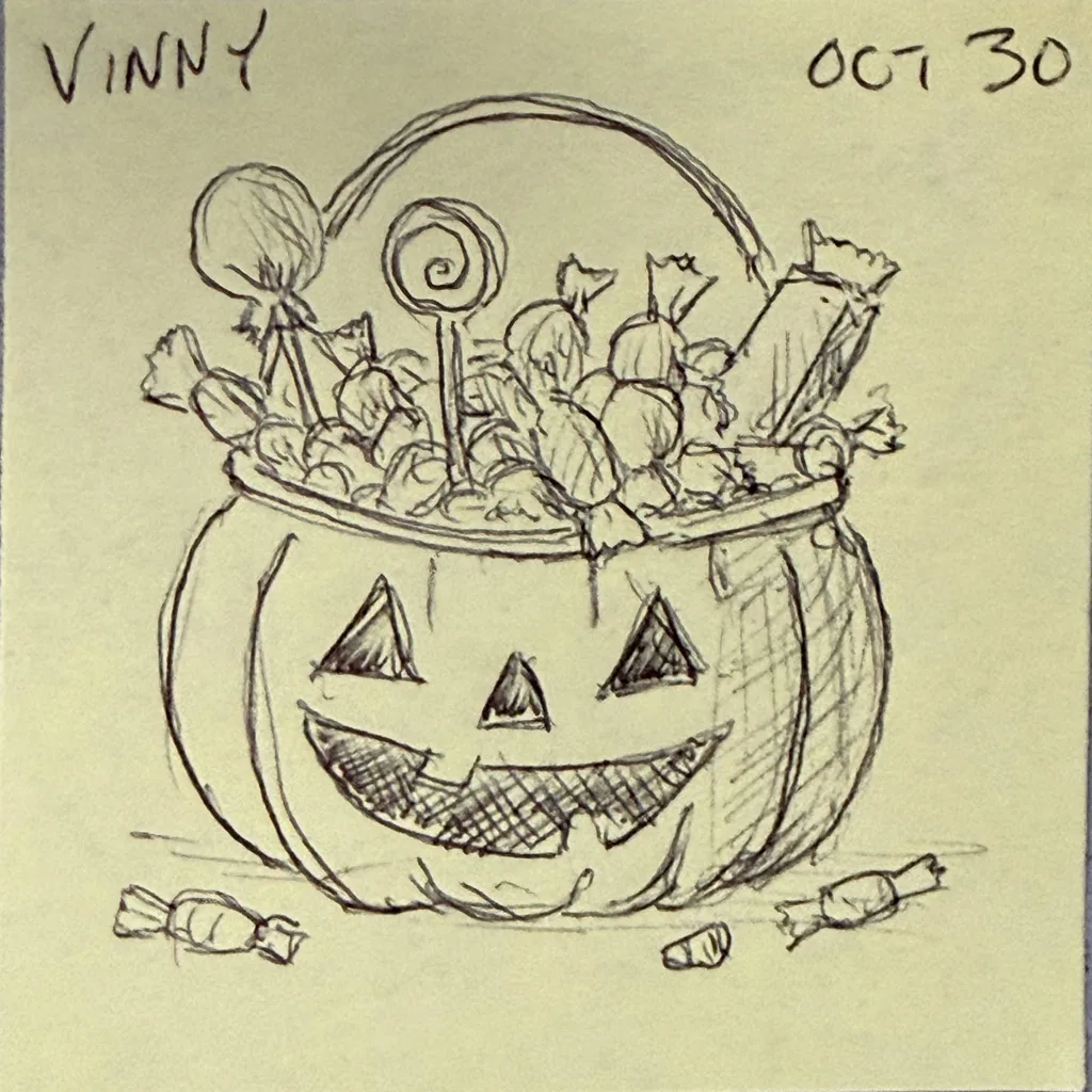 Overflowing Candy Bucket
