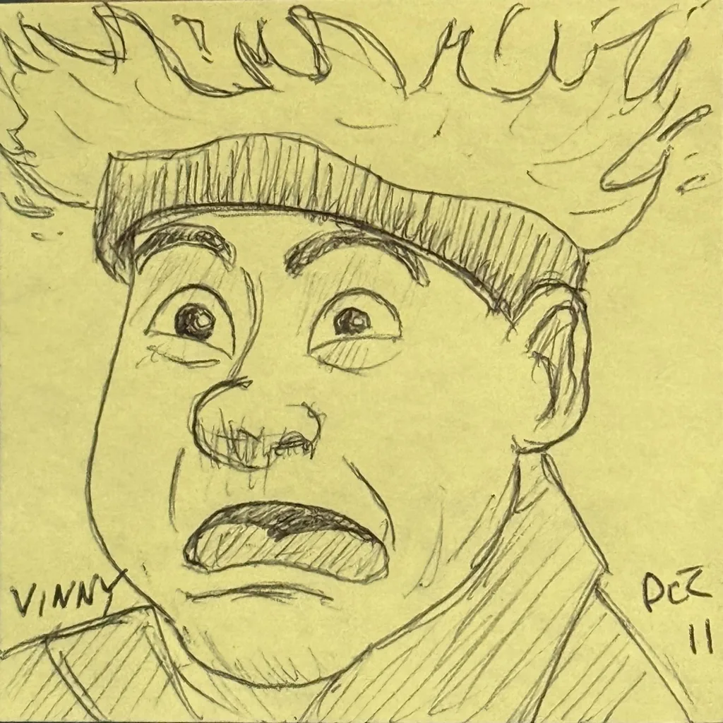 Panicked Beanie Guy