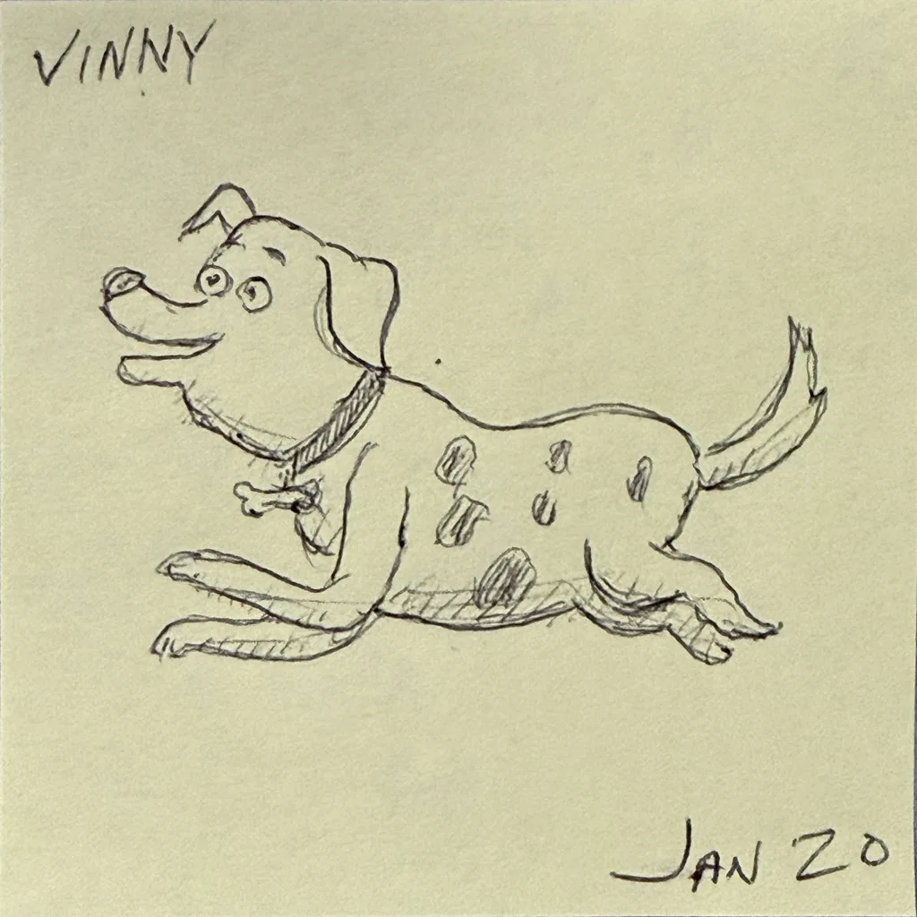 Leaping Spotted Pup