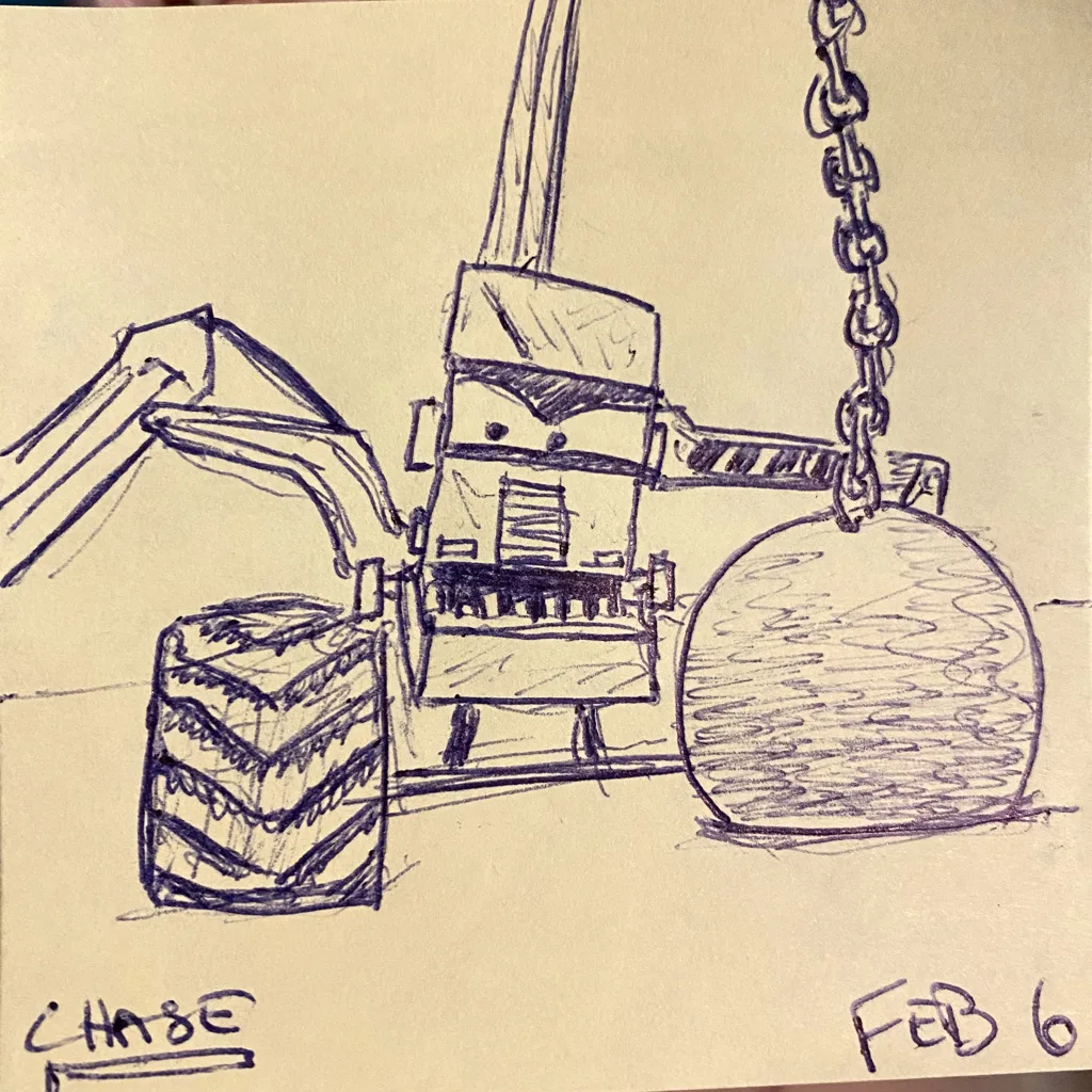 Wrecking Ball Crane