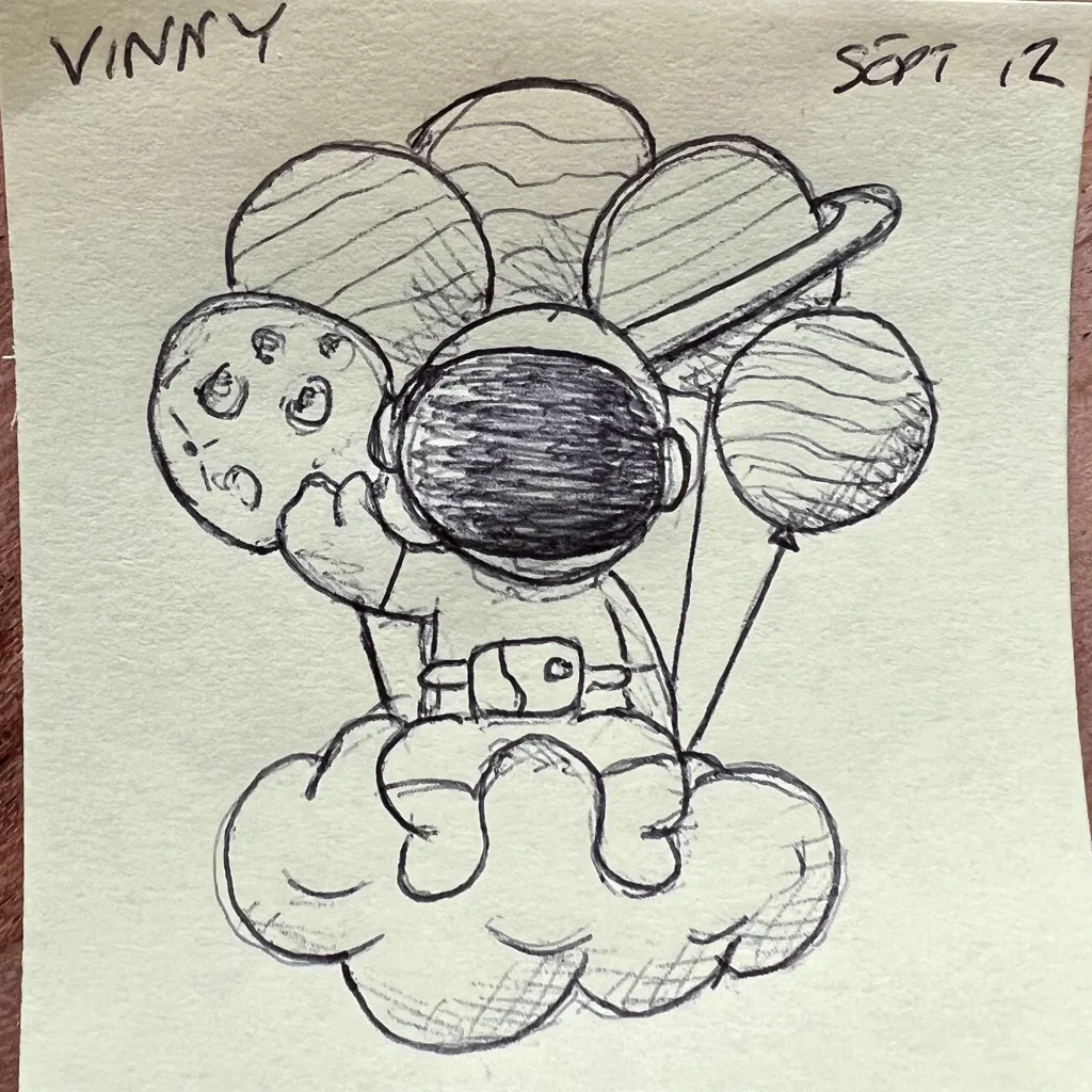 Planet Balloon Astronaut