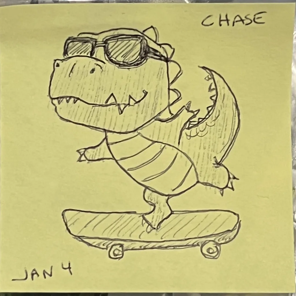 Skateboarding T-Rex