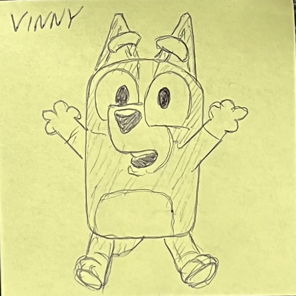 Excited Bluey