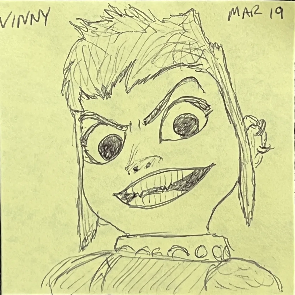Grinning Punk Villain