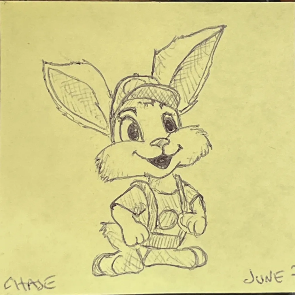 Bunny In Overalls