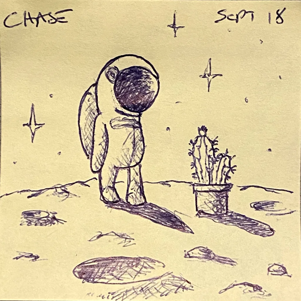 Astronaut And Cactus