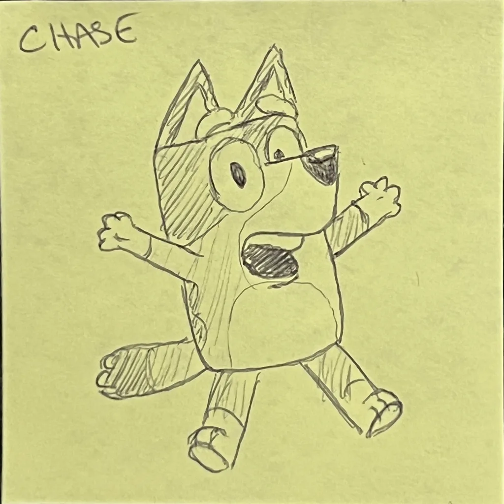 Startled Bluey