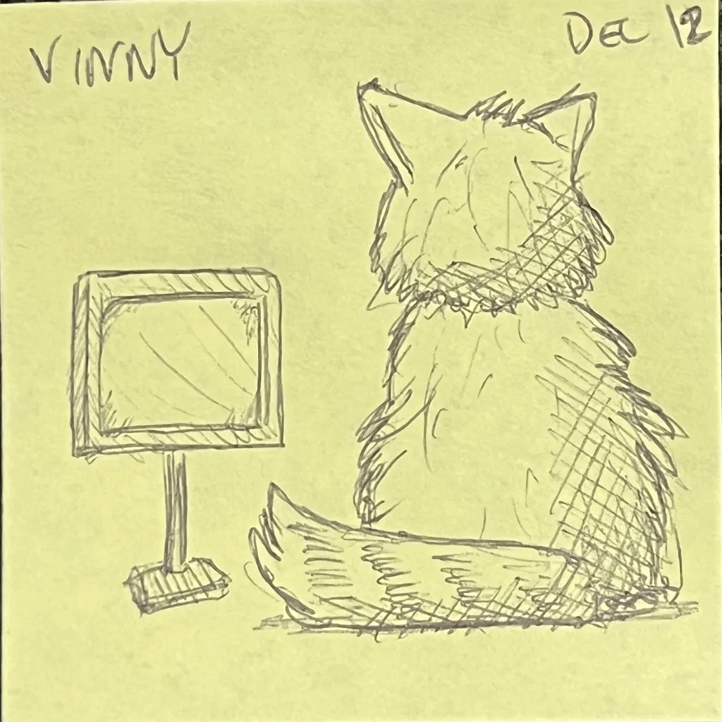 Cat Watching TV