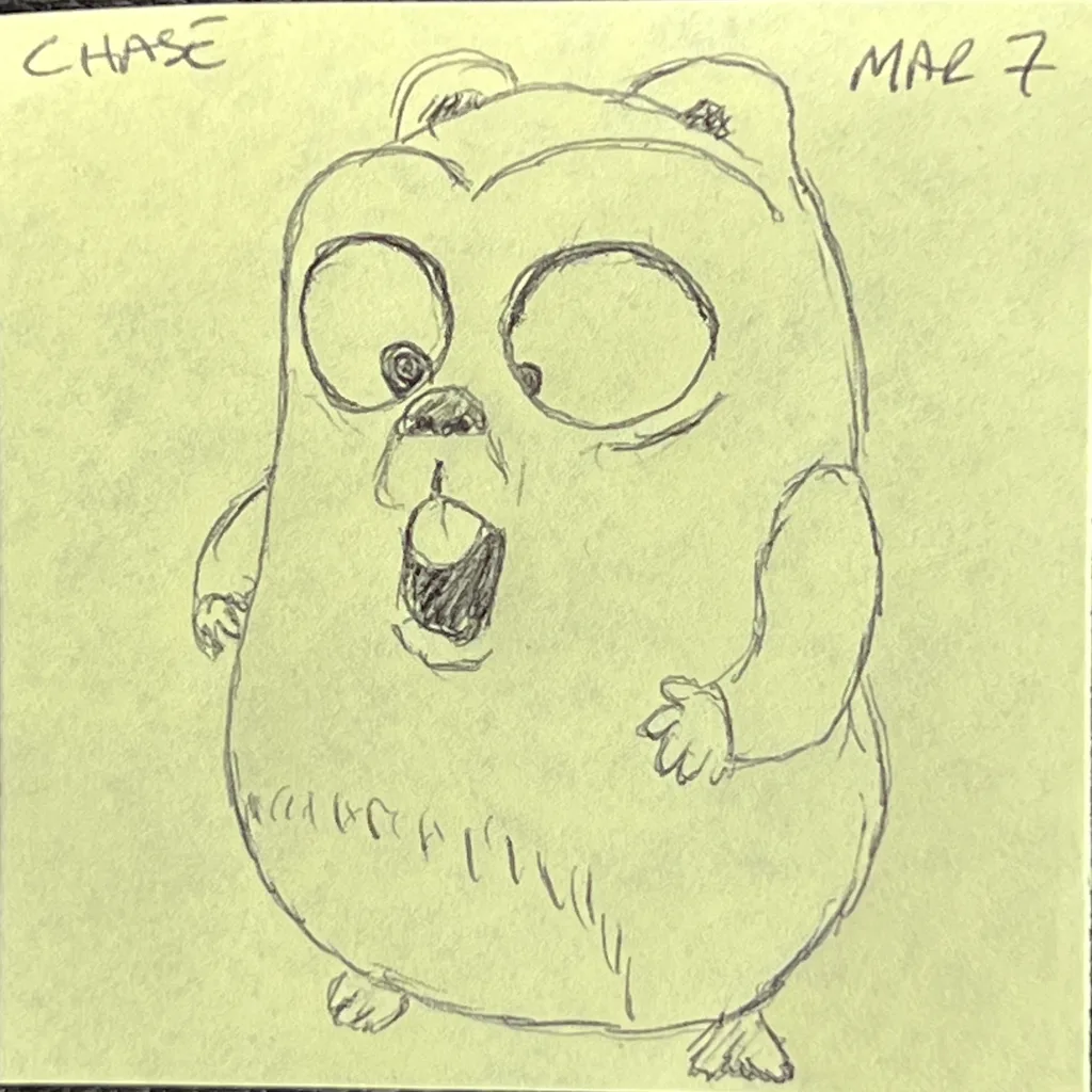 Startled Gopher