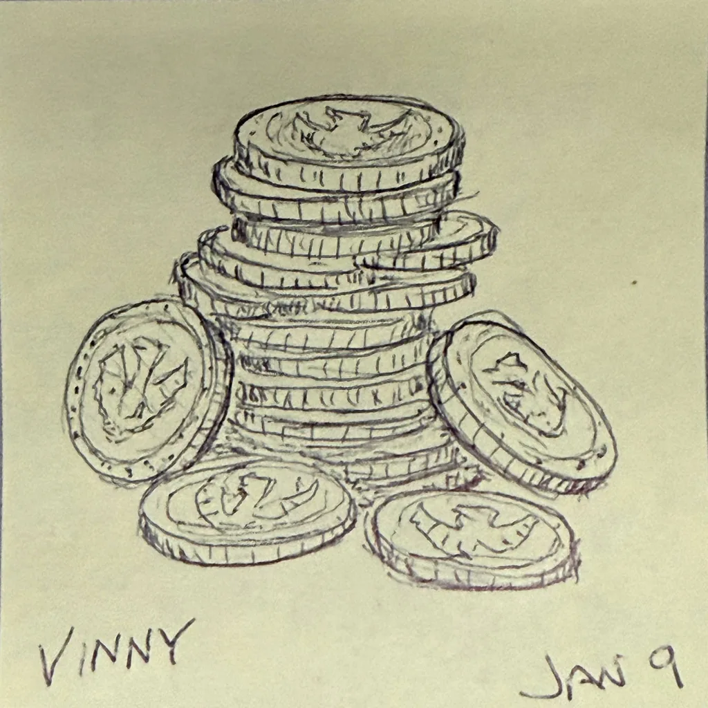 Golden Coin Stack