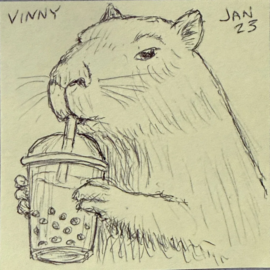 Capybara Boba Break