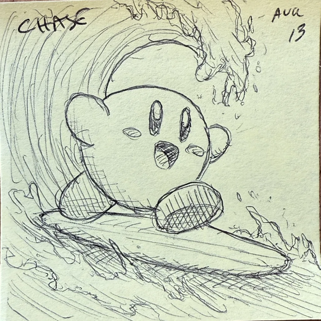 Surfing Kirby