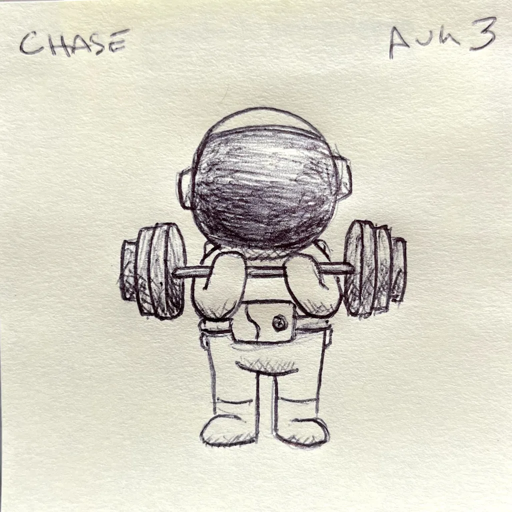 Weightlifting Astronaut