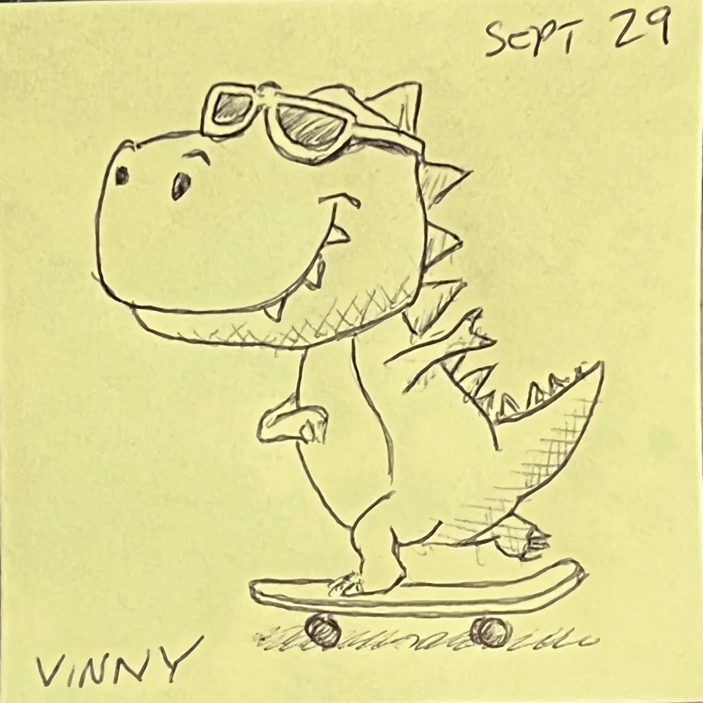 Skateboarding T-Rex