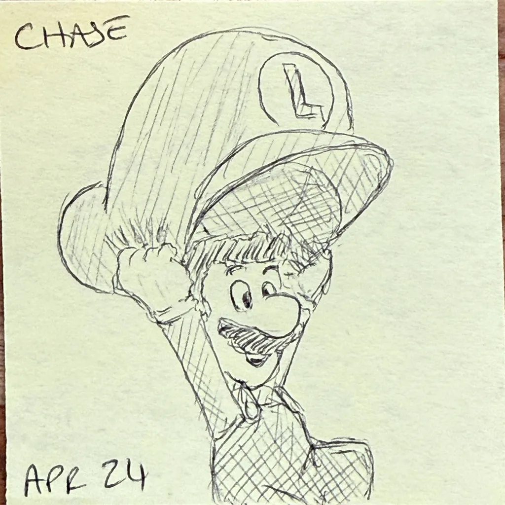 Luigi Tips His Cap