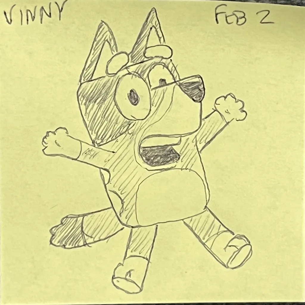 Bluey Jumps For Joy