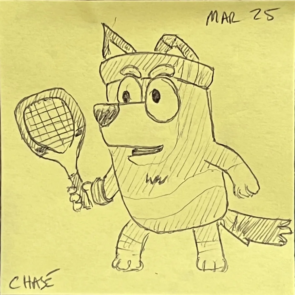 Bluey Tennis Champ