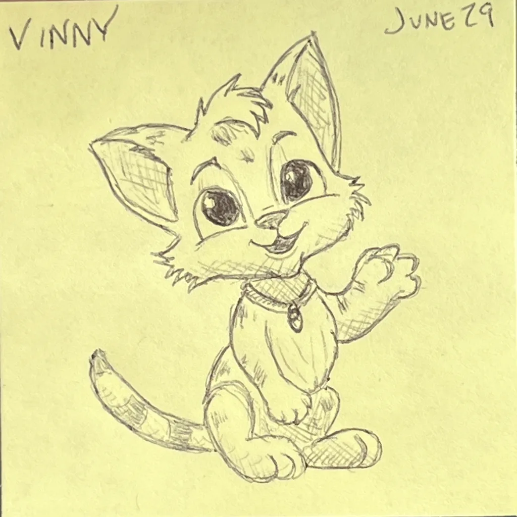 Waving Kitten