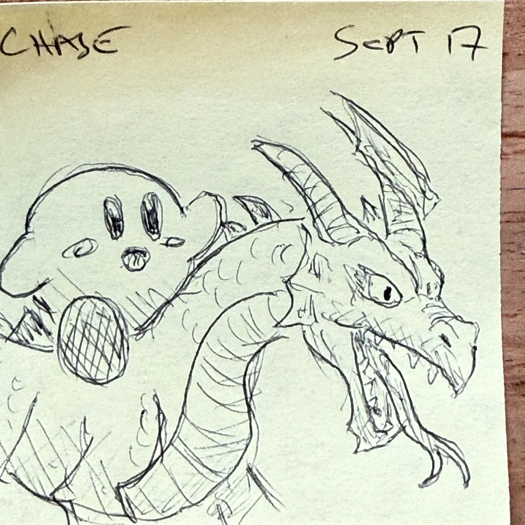 Kirby Rides A Dragon