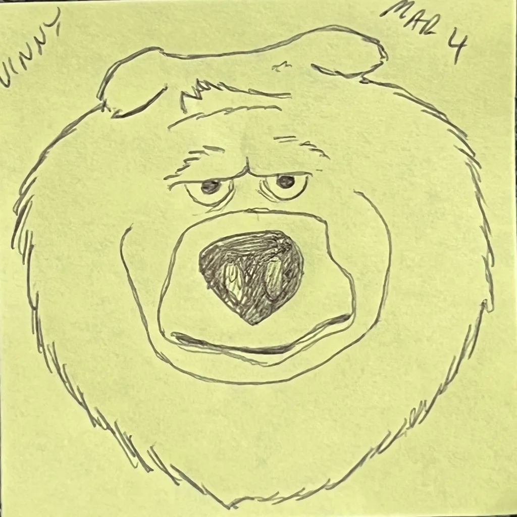 Grumpy Bear Face