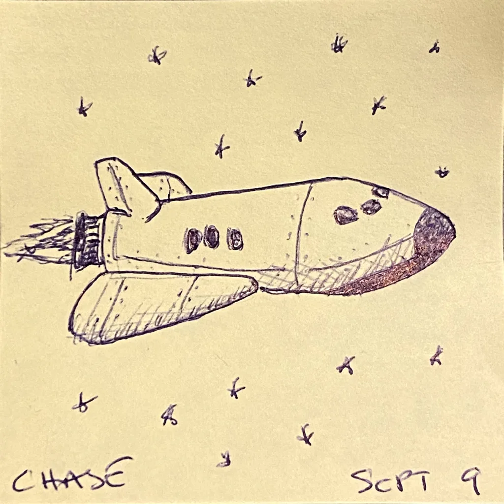 Starry Space Shuttle