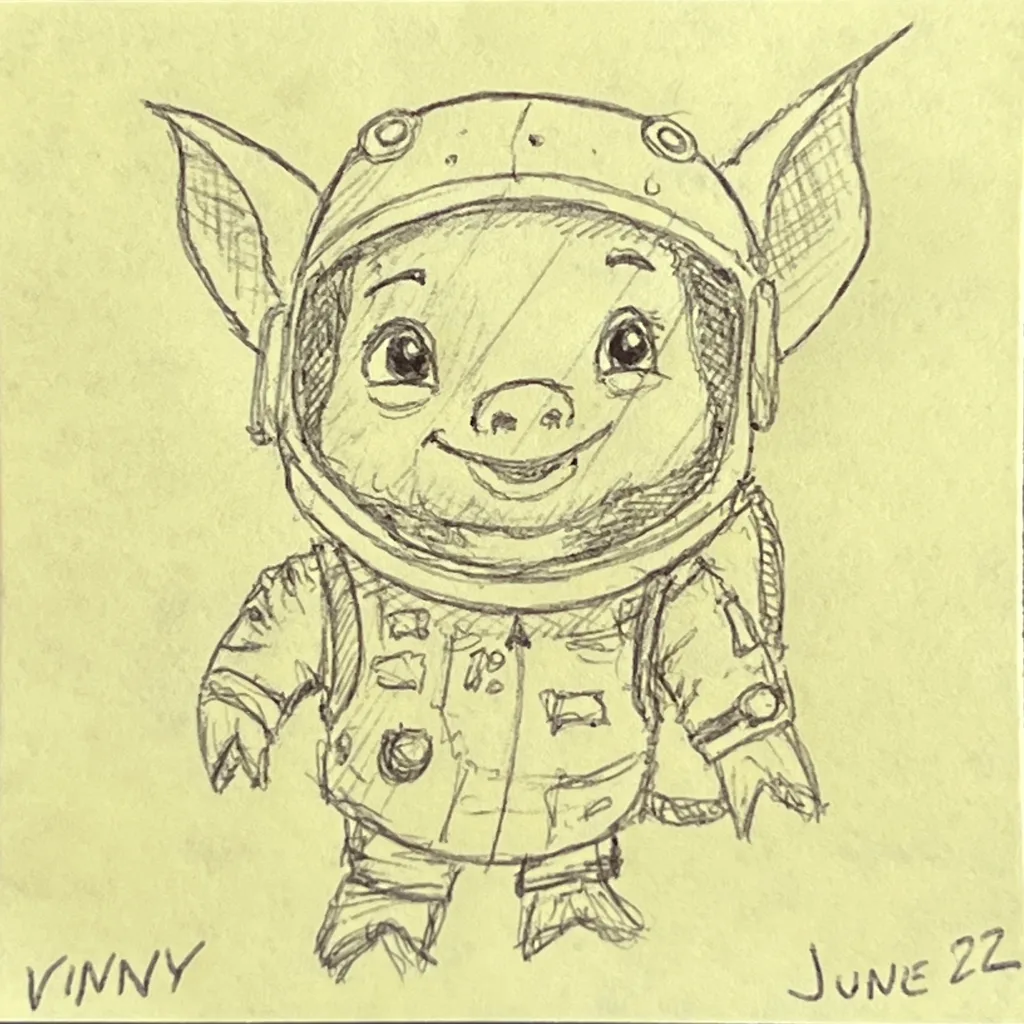 Astronaut Piglet